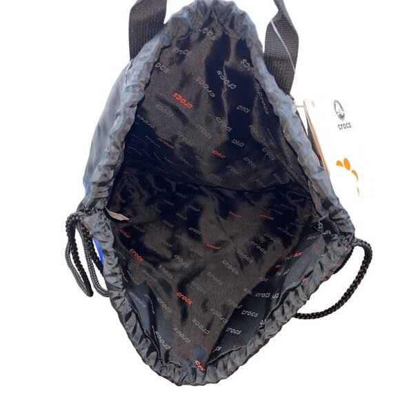 Crocs Blue & Orange With Super Mario Jibbitz Charms Carry Sack  Backpack - New - Picture 6 of 10